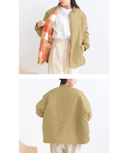 JP Japan | Autumn and winter new styles | short styles | plaid jackets