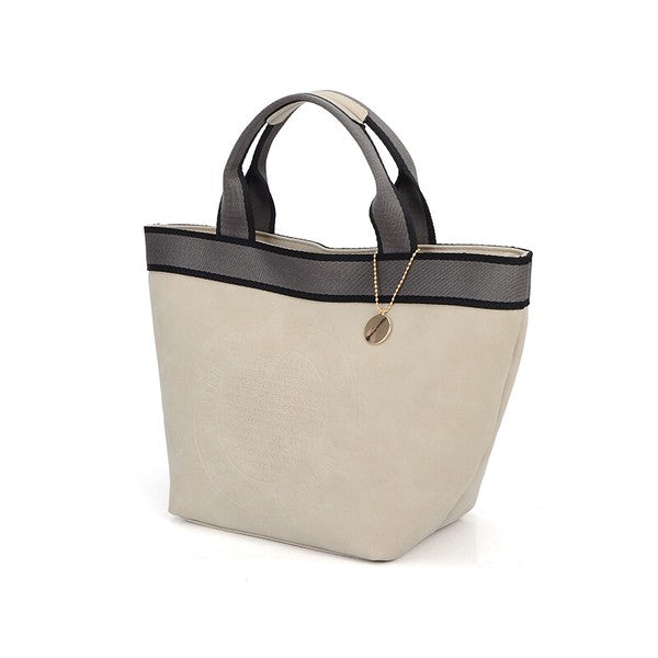 JP Japan | Striped Web | Logo Leather Bag