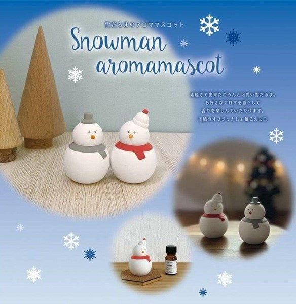 JP Japan | Mini Aromatherapy Decoration | Christmas Snowman (set)