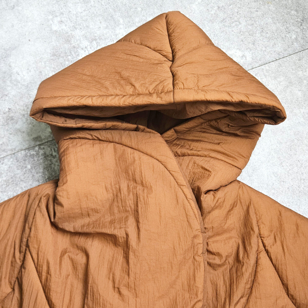 JP Japan | AMERI | Autumn and winter new styles | Wave pattern long coat