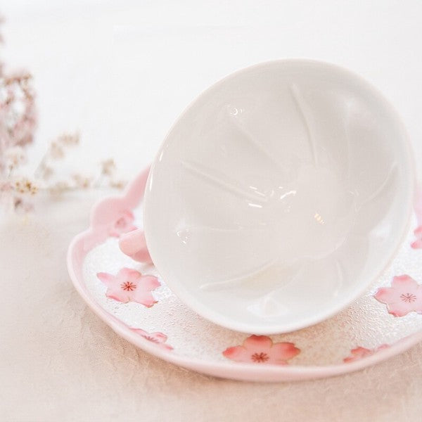 JP Japan | Hasamiyaki | Exquisite cherry blossom-shaped porcelain cup