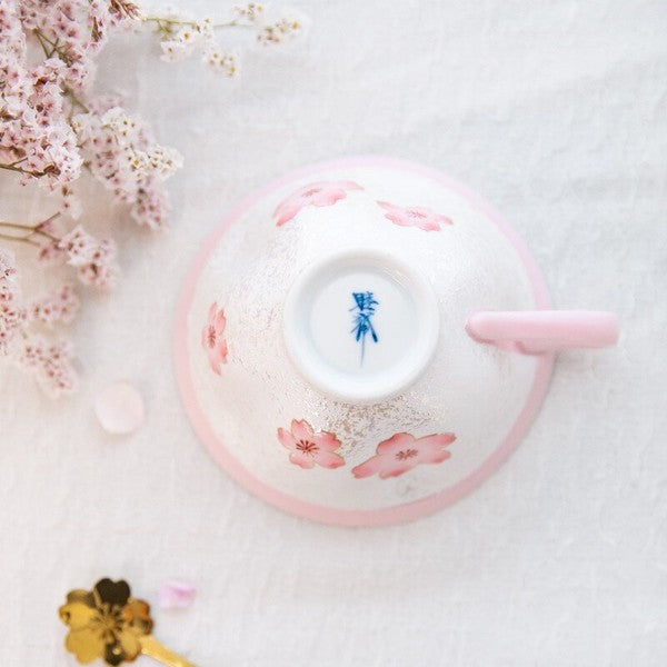JP Japan | Hasamiyaki | Exquisite cherry blossom-shaped porcelain cup