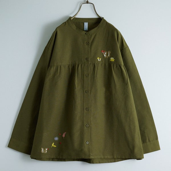 JP Japan | Embroidered Squirrel Shirt