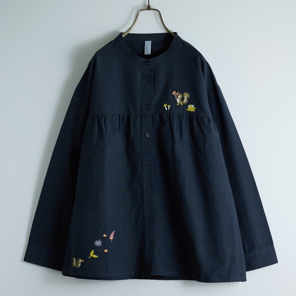 JP Japan | Embroidered Squirrel Shirt