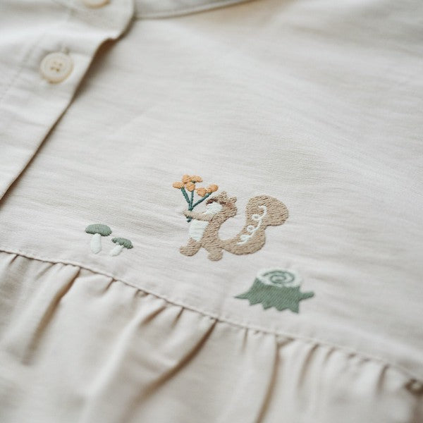 JP Japan | Embroidered Squirrel Shirt