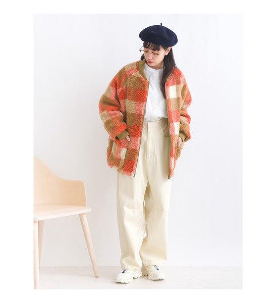 JP Japan | Autumn and winter new styles | short styles | plaid jackets