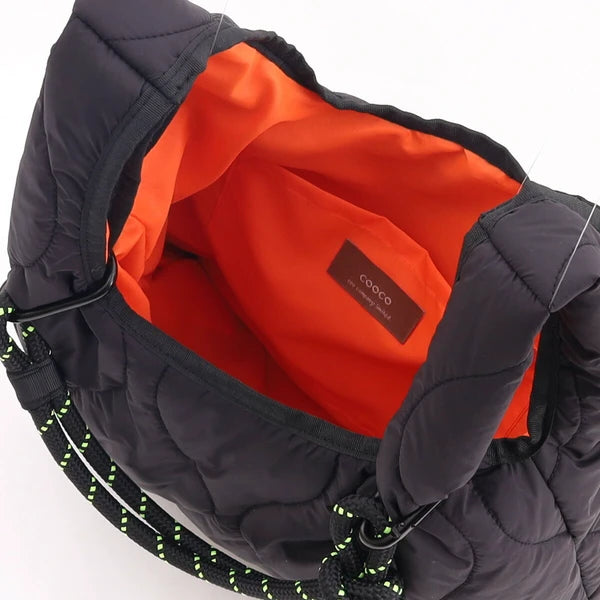 JP Japan | COOCO logo tape | quilted tote bag