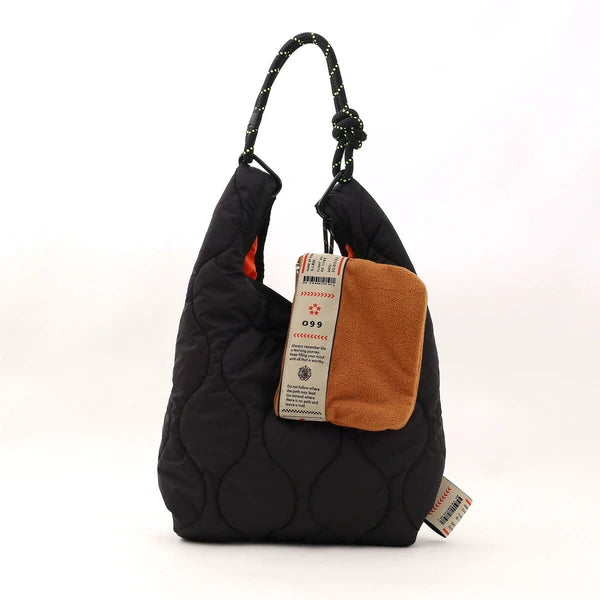 JP Japan | COOCO logo tape | quilted tote bag