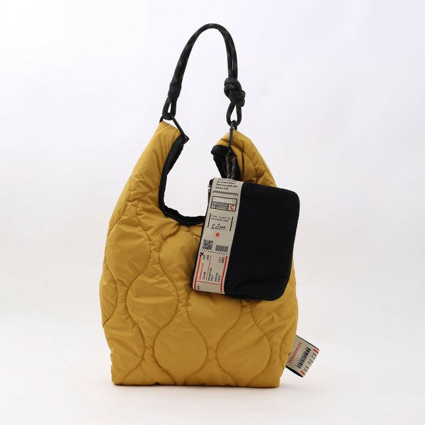 JP Japan | COOCO logo tape | quilted tote bag