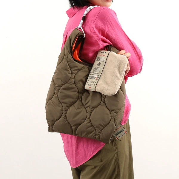 JP Japan | COOCO logo tape | quilted tote bag