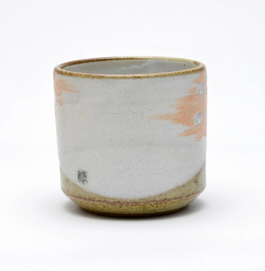 JP Japan | Kutani Ware | Mount Fuji | Sakura and Red Leaves Tea Cup