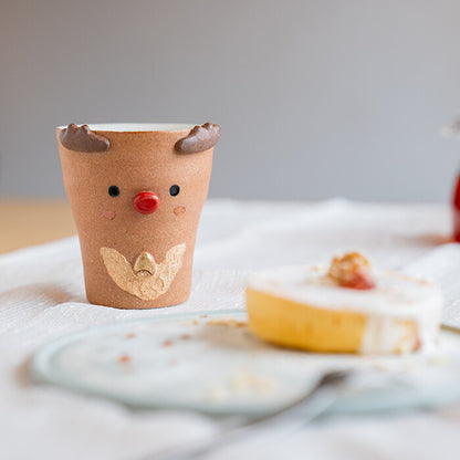 JP Japan | Mingshan Kiln | Christmas Ceramic Cup | (set of 3 pieces)