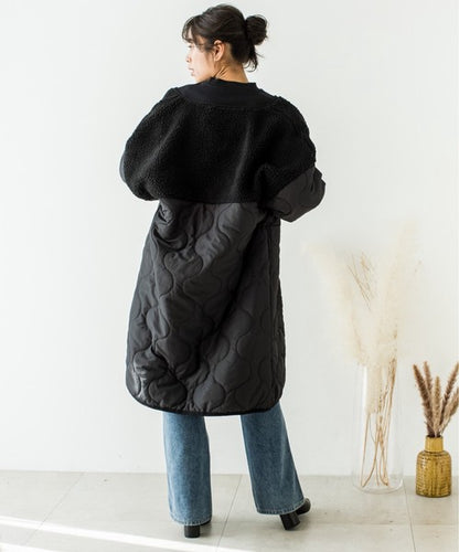 JP Japan | Autumn and winter new styles | Versatile | Quilted medium long coat